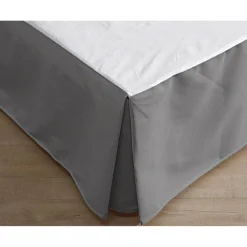 Protection literie HOUSSE C.SOMMIER gris en coton