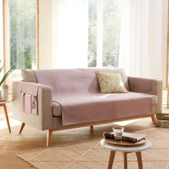 Protège canapé ECOGREEN 110x140 vieux rose