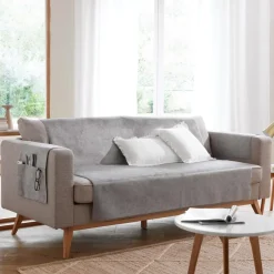 Protège canapé WHISPER 110x140 gris
