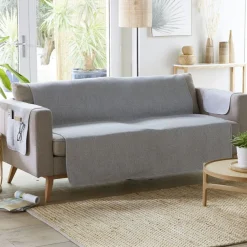 Protège fauteuil BOSQUE 55x200 gris perle