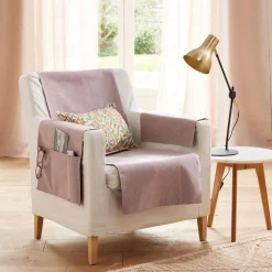 Protège fauteuil ECOGREEN 60x140 vieux rose