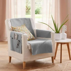 Protège fauteuil ECOGREEN 60x140 gris moyen