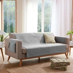 Protège fauteuil ECOGREEN 60x140 gris moyen