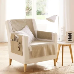 Protège fauteuil 60x140 WHISPER- beige