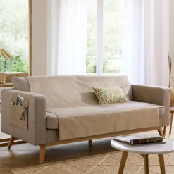 Protège fauteuil 60x140 WHISPER- beige