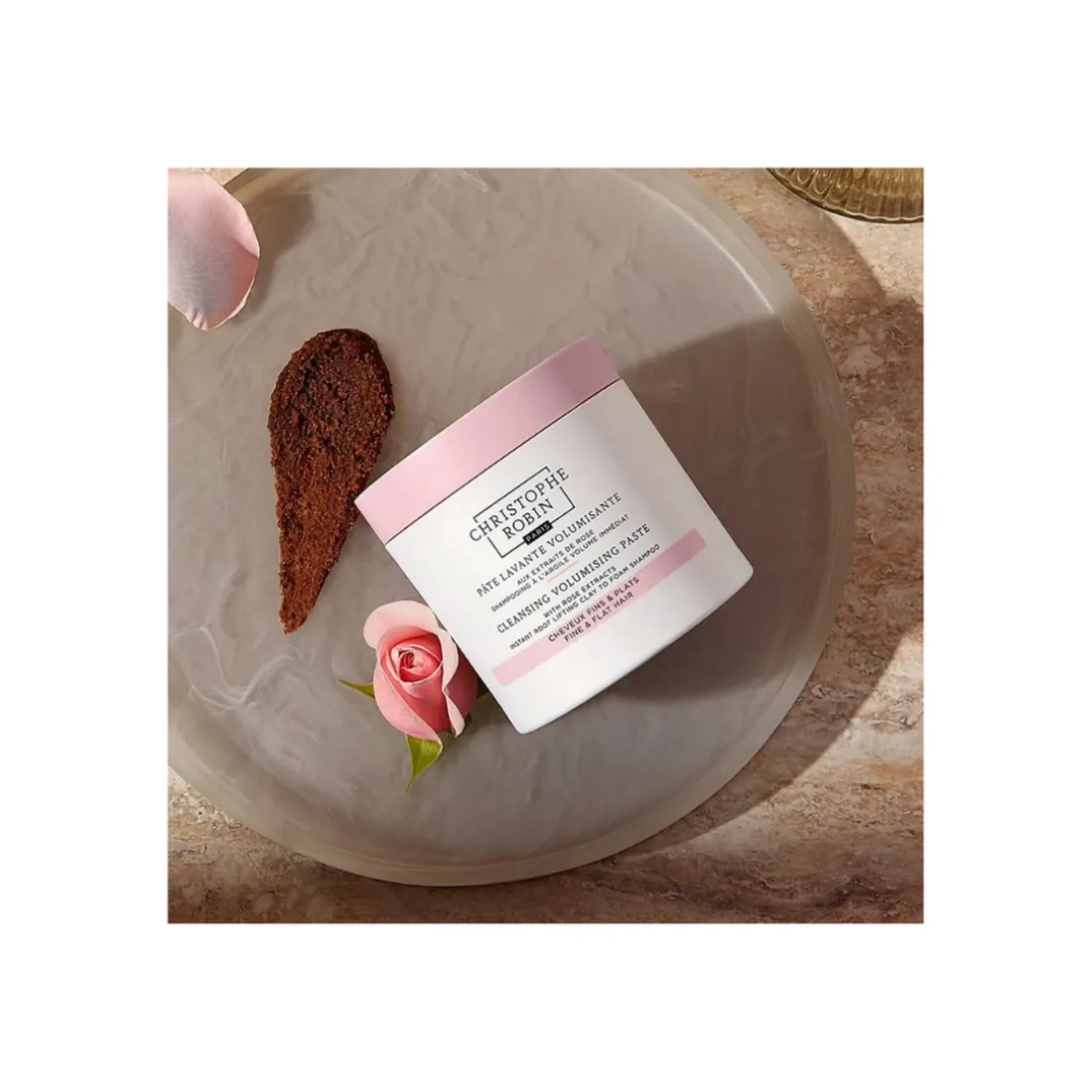 Pâte Lavante Volumisante à la Rose