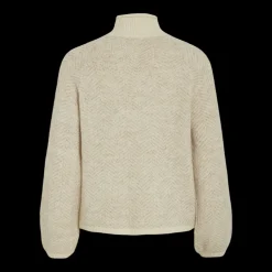 Pull col haut blanc