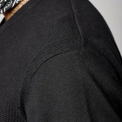 Pull en coton LEWIS Black noir