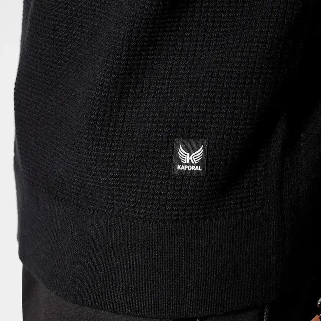 Pull en coton LEWIS Black noir