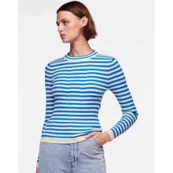 Pull en maille bleu Beth