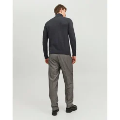 Pull en maille Col tortue Manches longues Gris Foncé