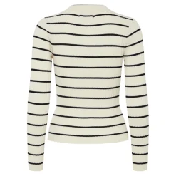 Pull en maille Crista à rayures marron en viscose Bree