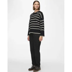 Pull en maille Mathilde en viscose noir Isa