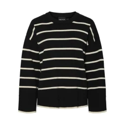 Pull en maille Mathilde en viscose noir Isa
