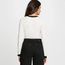 Pull femme Morgan blanc en viscose