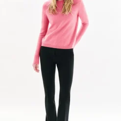 Pull femme rose en cachemire