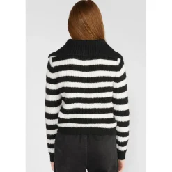 Pull fille, BOLSONGI noir Hana en coton