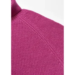Pull fille, Saiagi rose électrique en coton