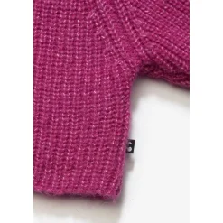 Pull fille, Saiagi rose électrique en coton