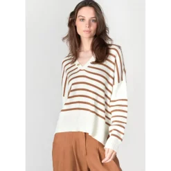 Pull LOBELIE blanc Lila