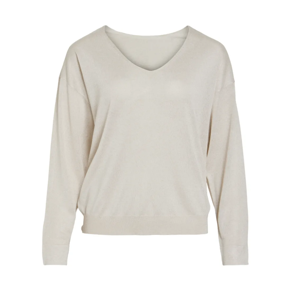 Pull manches longues col en V Novy marron Ula