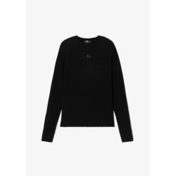 Pull noir en viscose Zoe