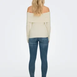 Pull off shoulder Katias - Ecru en viscose Adele