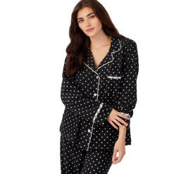 Pyjama avec un pantalon et haut manches longues noir