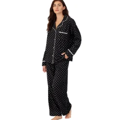Pyjama avec un pantalon et haut manches longues noir