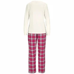 Pyjama écossais H.I.S femme - Beige