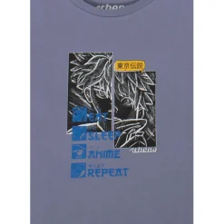 Pyjama court Ecopack manga gris en coton pour garçon