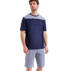 Pyjama court homme Fait en France Eminence bleu