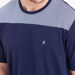 Pyjama court homme Fait en France Eminence bleu