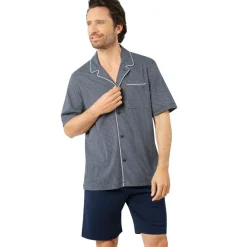 Pyjama court ouvert homme Business Eminence en coton