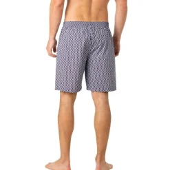 Pyjama court ouvert homme Popeline Eminence bleu en coton