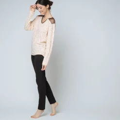 Pyjama deux pièces Coton Femme rose