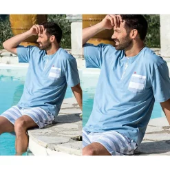 Pyjama homme esprit marin - DODO HOMEWEAR-bleu