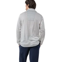 Pyjama long col ouvert homme Mercerisé Eminence multicolore en coton