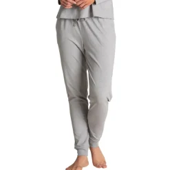 Pyjama long femme JOGGER Athena gris en coton