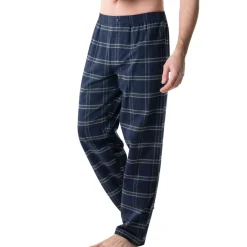 Pyjama long homme Jersey/Flanelle Eminence vert en coton