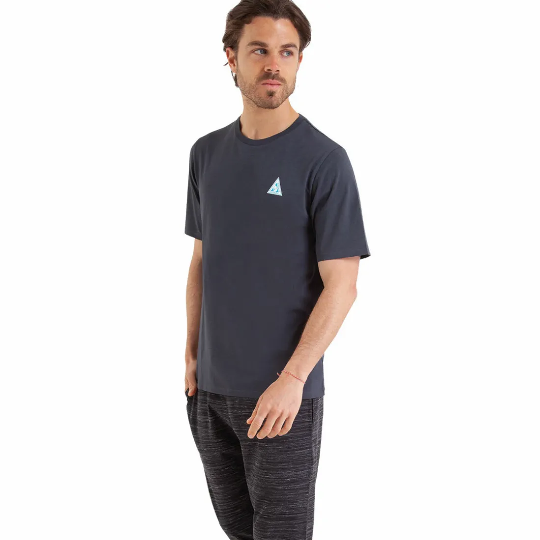 Pyjama long manches courtes Homewear gris en coton pour homme