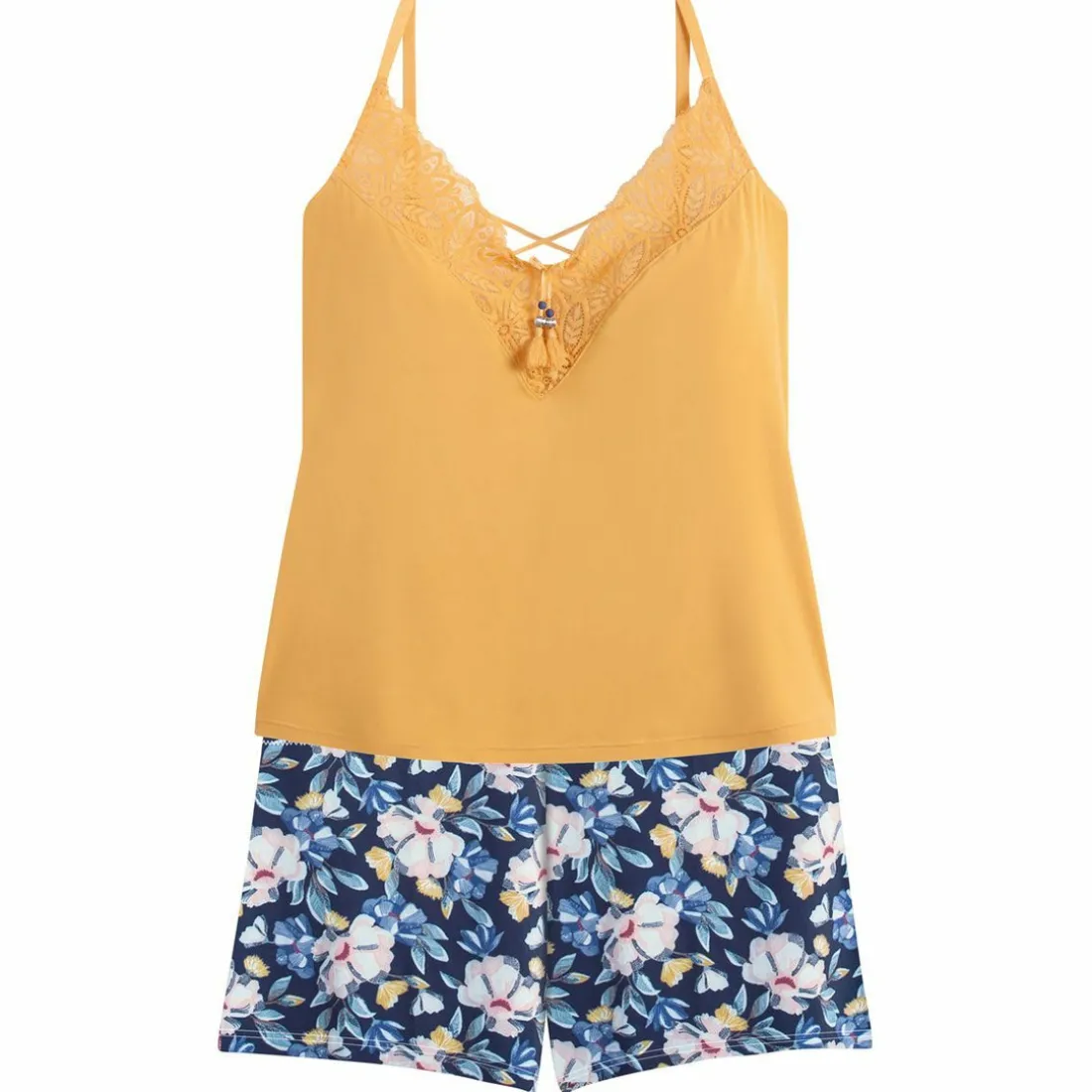 Pyjama short Pomm Poire jaune