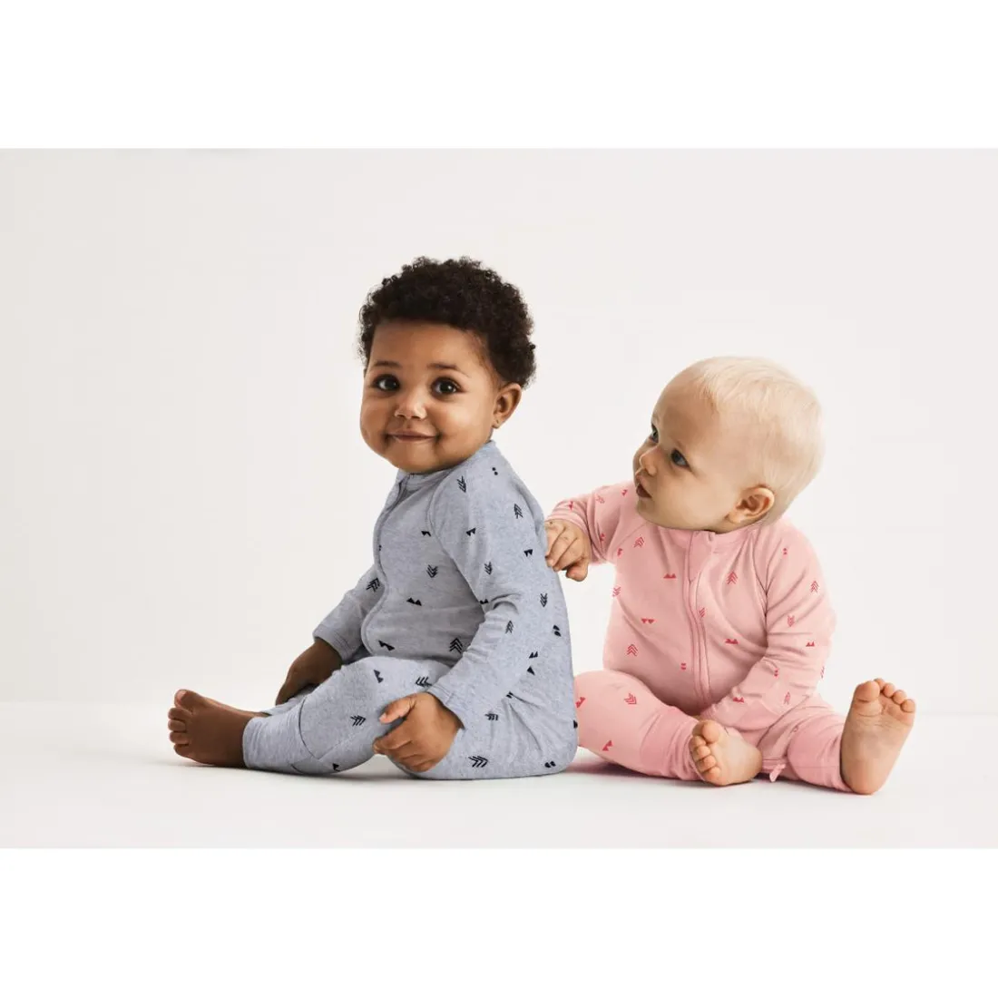 Pyjama zippé bouclette rose en coton