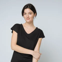 Pyjashort en maille Coton Femme noir
