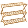 Range-chaussures pliable en bambou x9