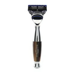 Rasoir Gillette Fusion Proglide Finition Chrome et Imitation Corne Claire