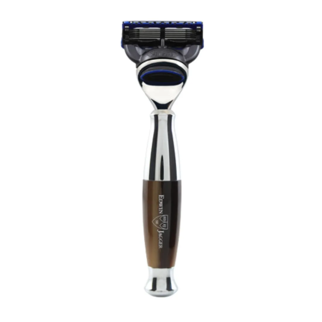Rasoir Gillette Fusion Proglide Finition Chrome et Imitation Corne Claire