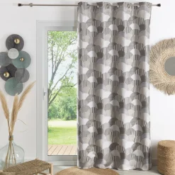 Rideau ameublement en jacquard 140x260 ASIA - lin