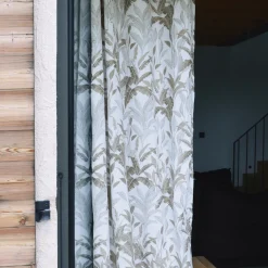 Rideau ameublement jacquard chenille 140x260 VEDILLIA - blanc