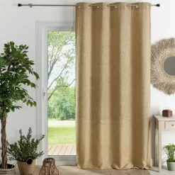 Rideau ameublement uni natte 140x260 PANAMA - jute